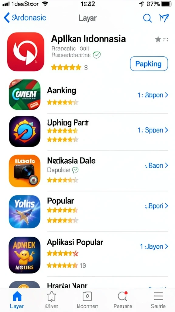 Tampilan antarmuka yang user-friendly dan mudah dinavigasi.