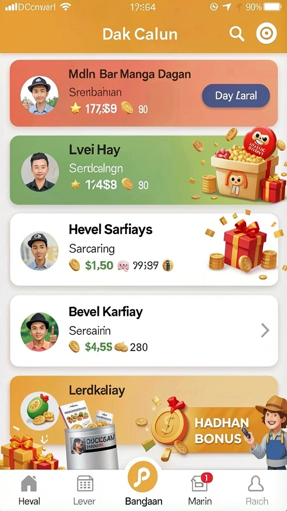 Level yang beragam dan menantang untuk dijelajahi.