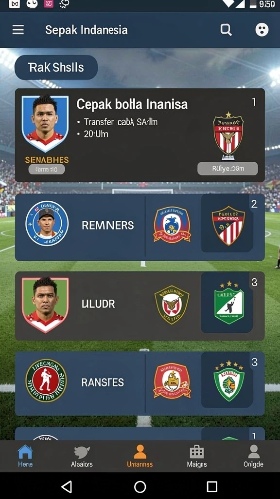 Tampilan antarmuka yang sederhana dan menarik.
