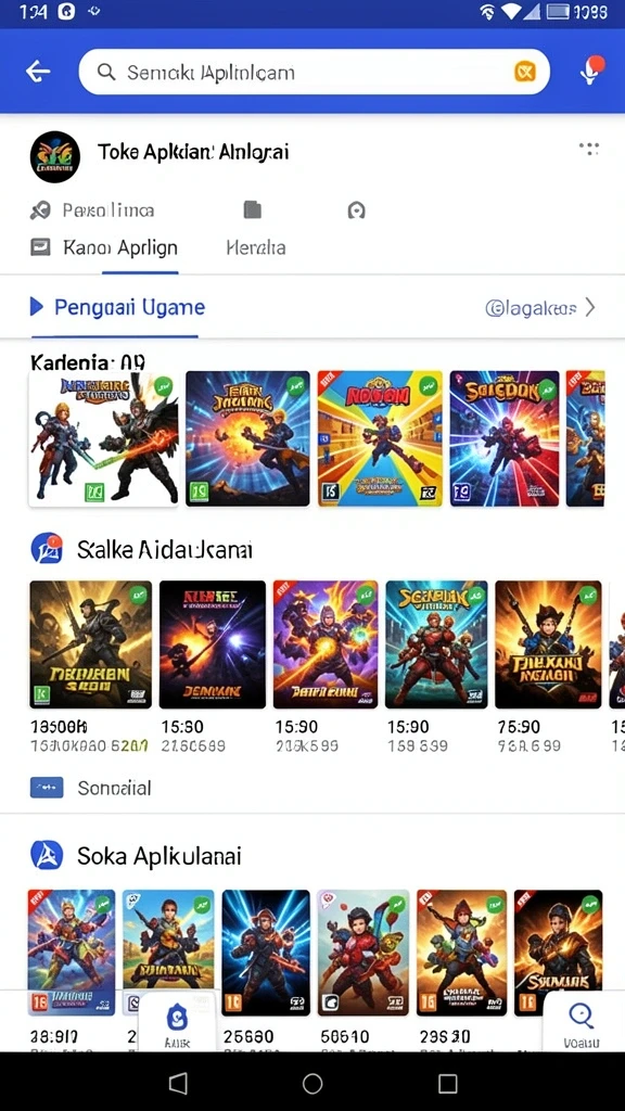 Tampilan utama aplikasi dengan navigasi yang mudah.