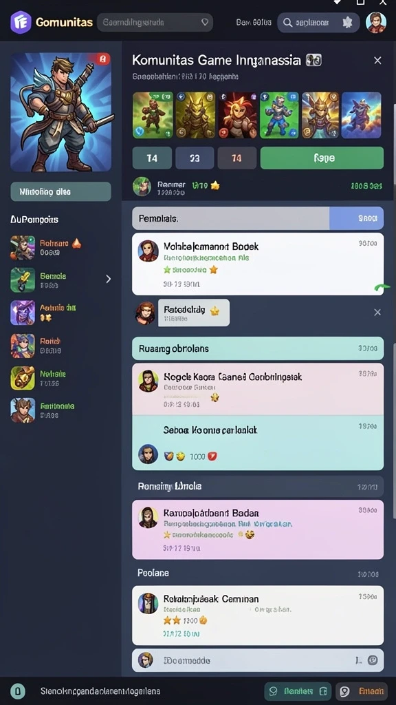 Tangkapan layar menunjukkan grafik menakjubkan dari dunia 8HHH.
