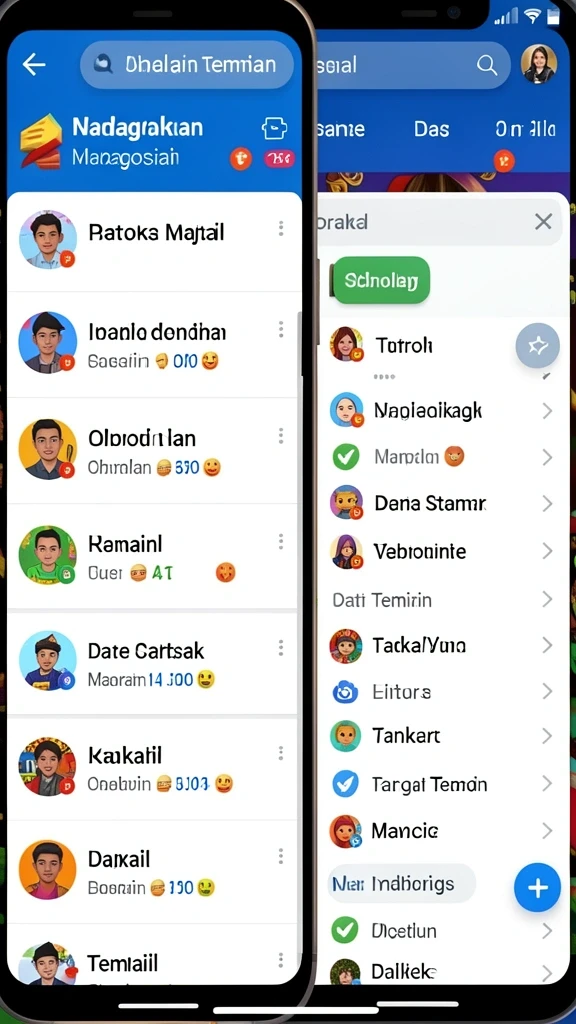 Tampilan antarmuka yang menarik saat bermain.