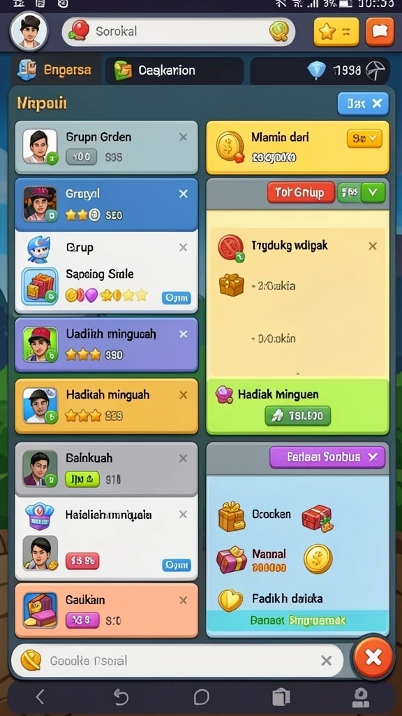 Beragam mode permainan yang menantang.