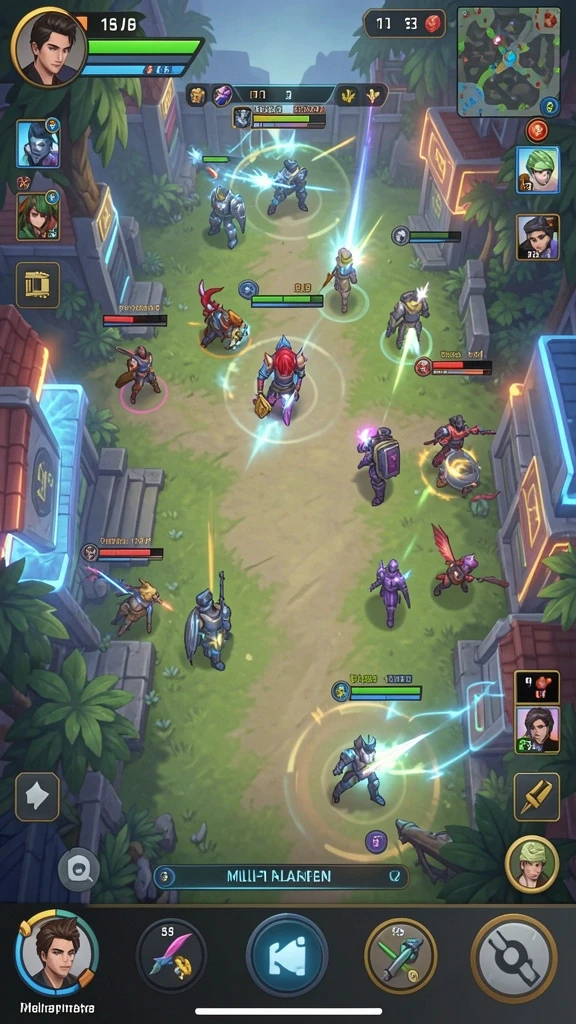 Tangkapan layar memperlihatkan momen kompetisi multiplayer yang mendebarkan.