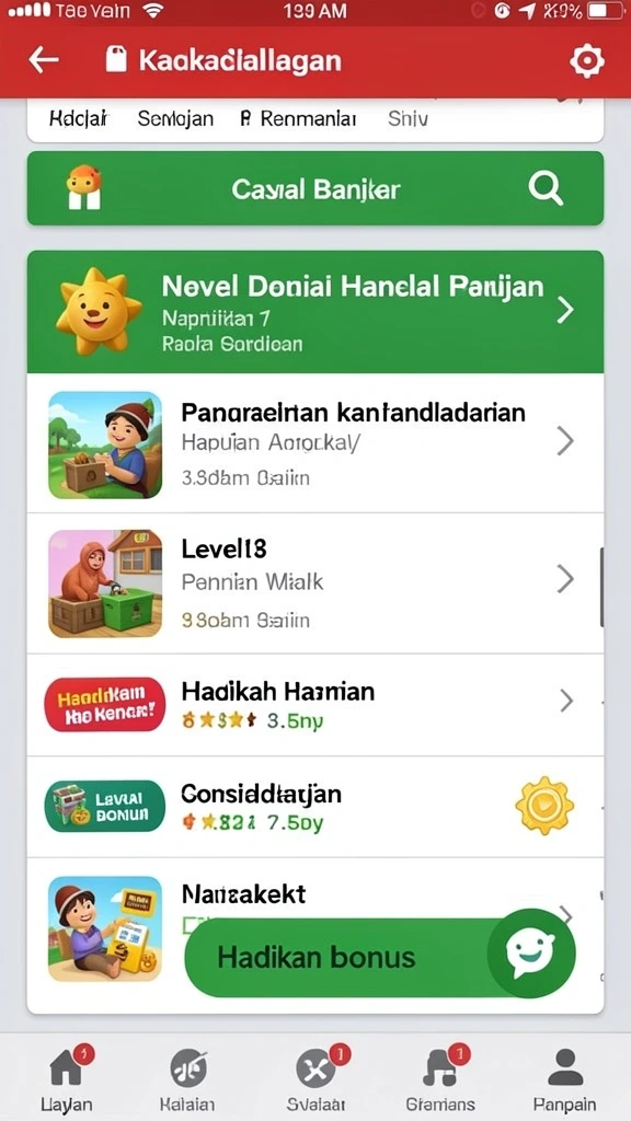Fitur chat untuk berinteraksi dengan pemain lain.