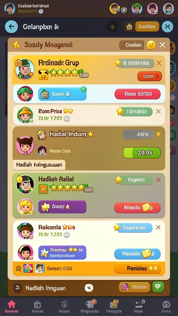 Tampilan antarmuka yang menarik dan user-friendly.
