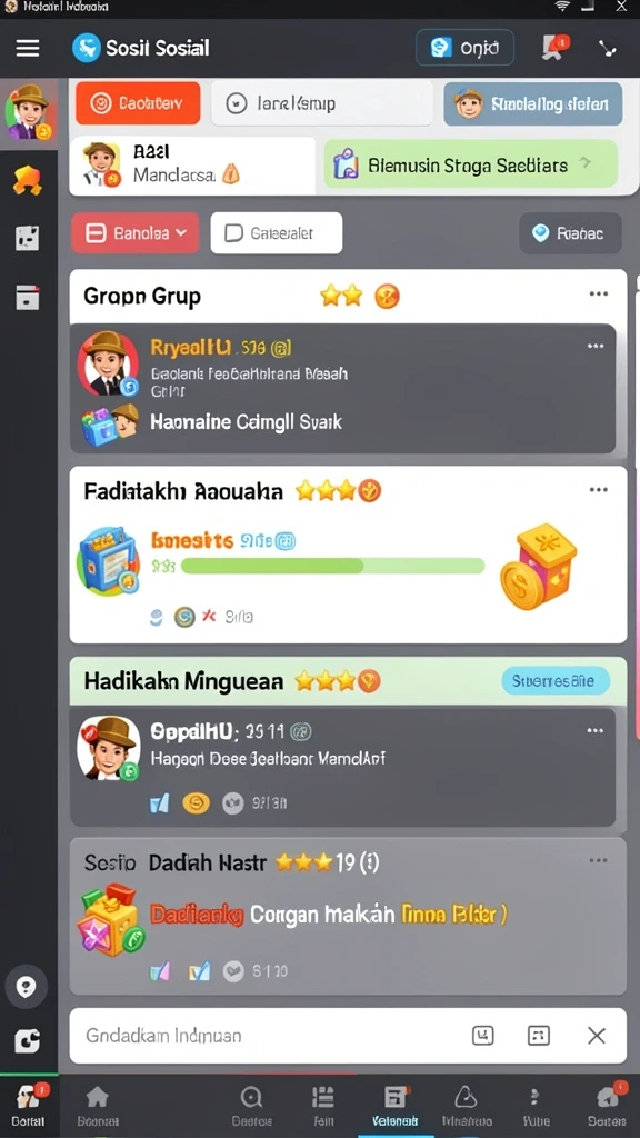 Fitur permainan yang bervariasi dan mengasyikkan.