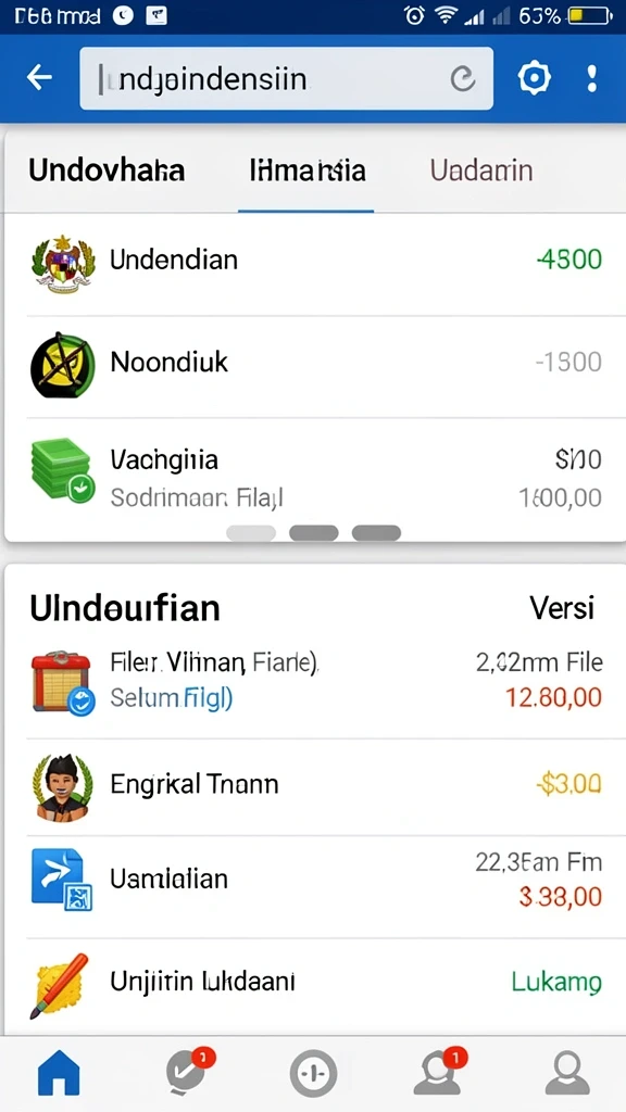 Antarmuka utama aplikasi CITIBET88 yang menarik.
