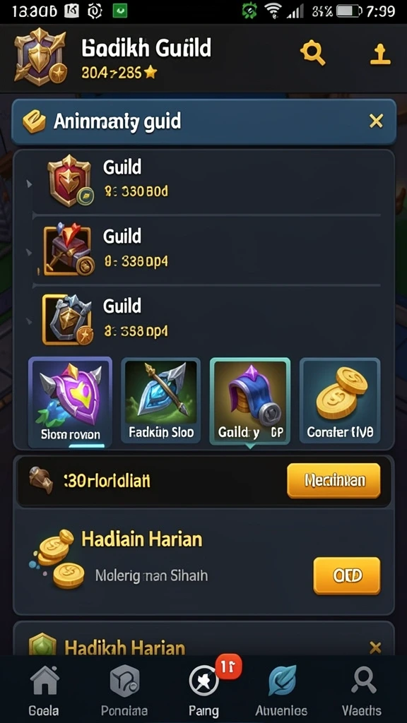 Fitur multiplayer untuk bersaing dengan pemain lain.