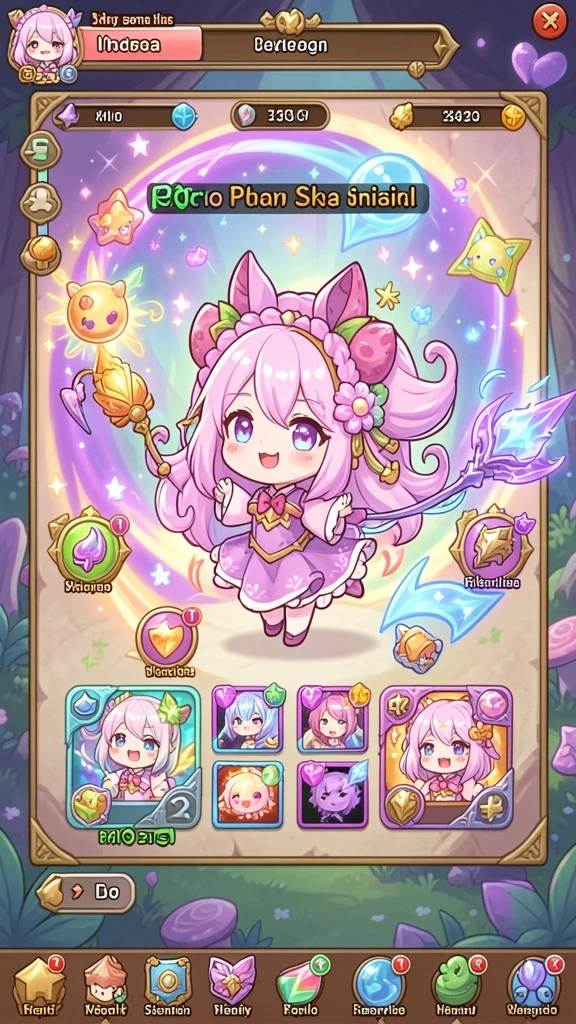 Gameplay interaktif dengan berbagai pilihan karakter.