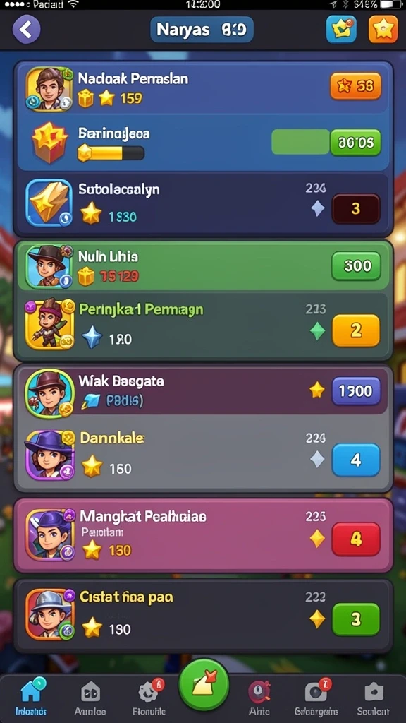 Berbagai karakter unik untuk dipilih dan dimainkan.