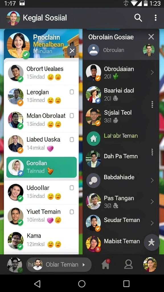 Fitur tantangan harian yang membuat permainan semakin seru.