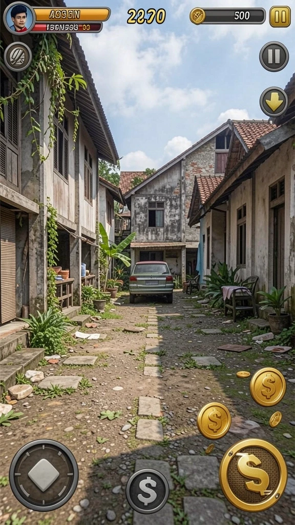 Tampilan antarmuka permainan yang menarik dan user-friendly.