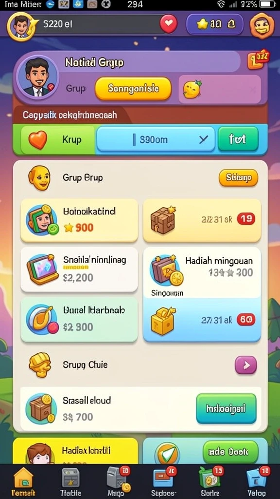 Tampilan utama aplikasi LEDAKGG yang menarik.