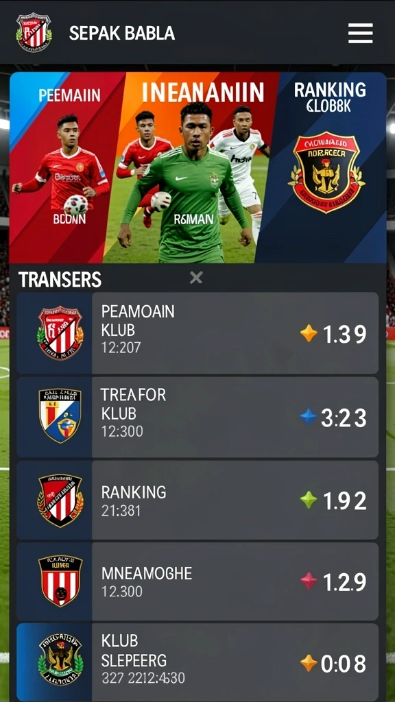 Beragam tema permainan yang menarik.