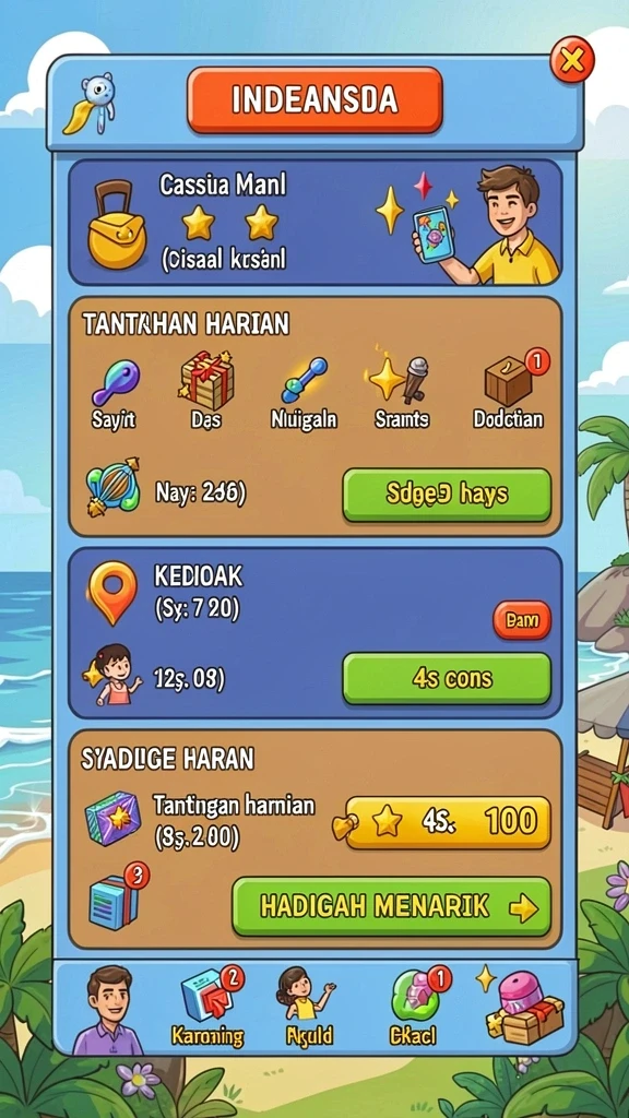 Tampilan antarmuka MIGASPIN yang menarik dan mudah digunakan.