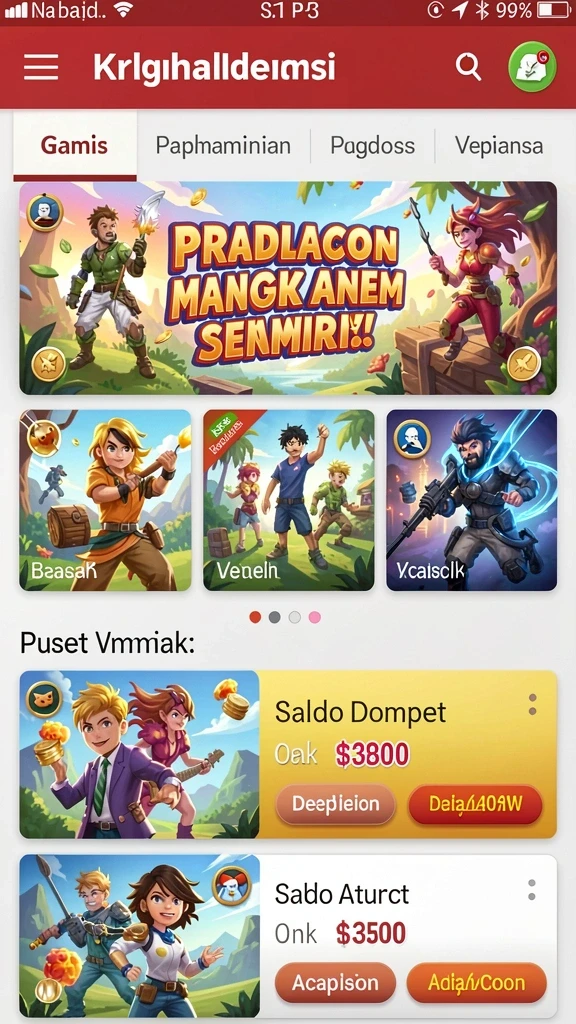 Tampilan antarmuka yang menarik dan mudah digunakan.