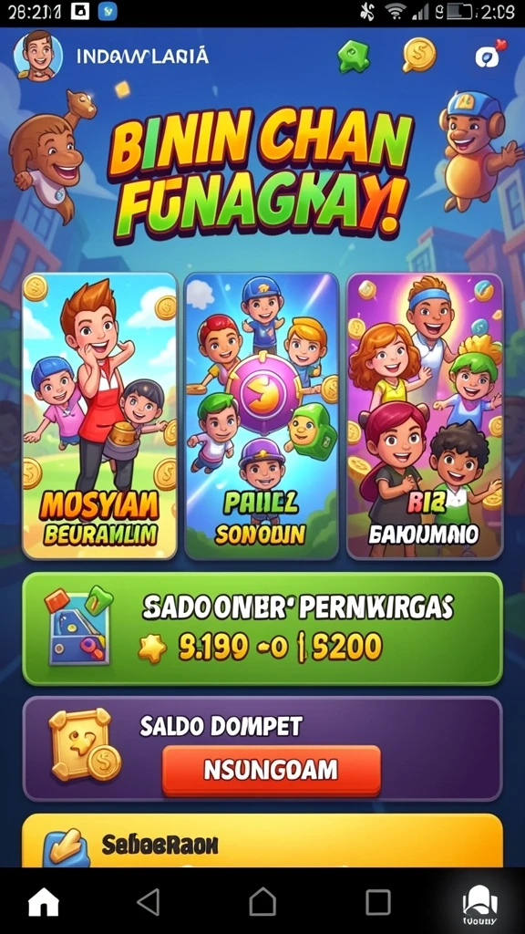 Tampilan awal yang menarik dan intuitif.