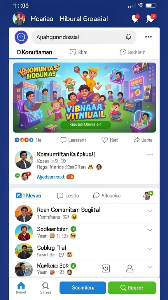 Beragam kategori permainan yang menghibur.
