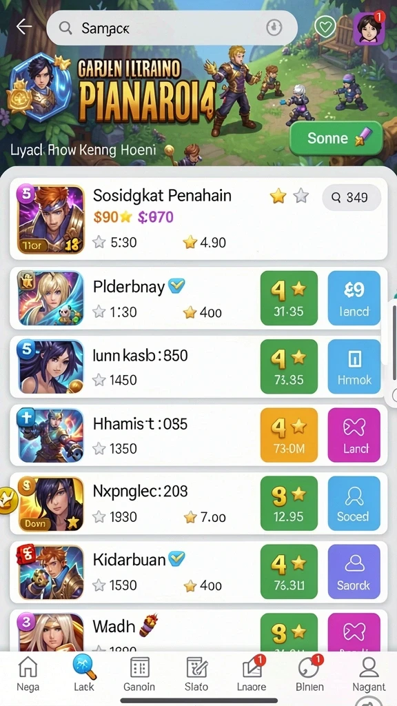 Tangkapan layar memperlihatkan salah satu level menantang di QQSTAR.