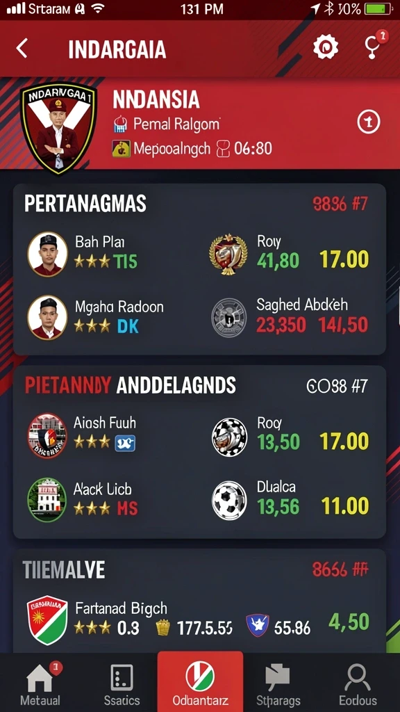 Karakter-karakter unik yang siap untuk dimainkan.