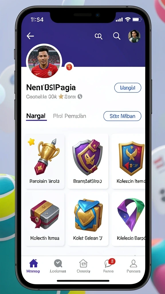 Screenshot menggambarkan antarmuka pengguna yang mudah dinavigasi.