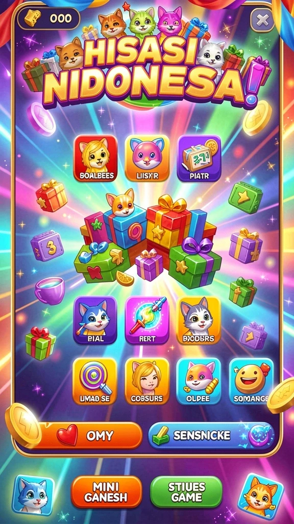 Tampilan awal game yang menarik dengan karakter utama.