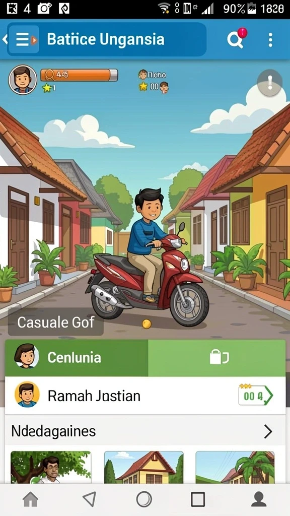 Beragam karakter dengan desain menarik dan unik.