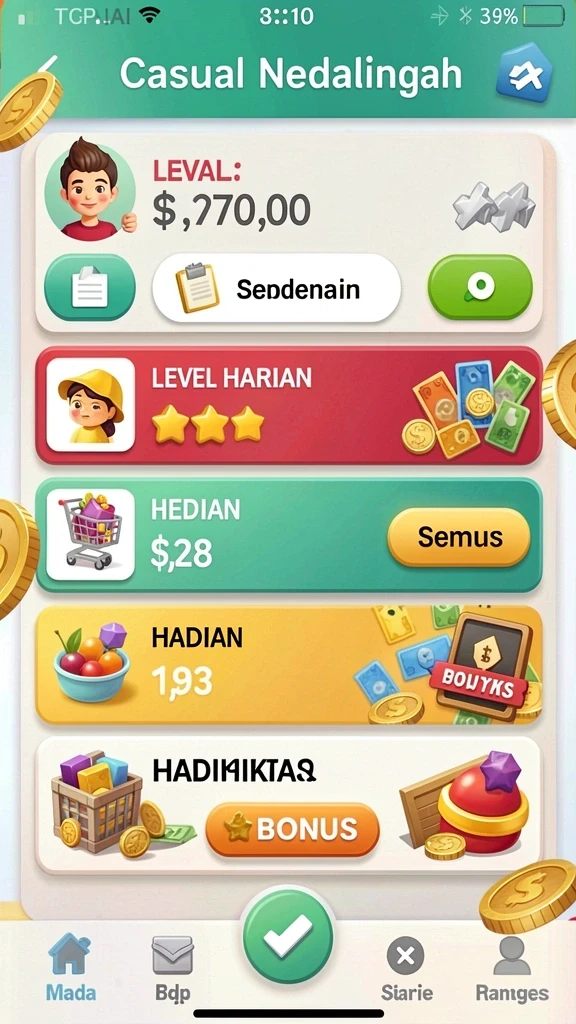 Tampilan grafis yang menakjubkan dalam permainan.